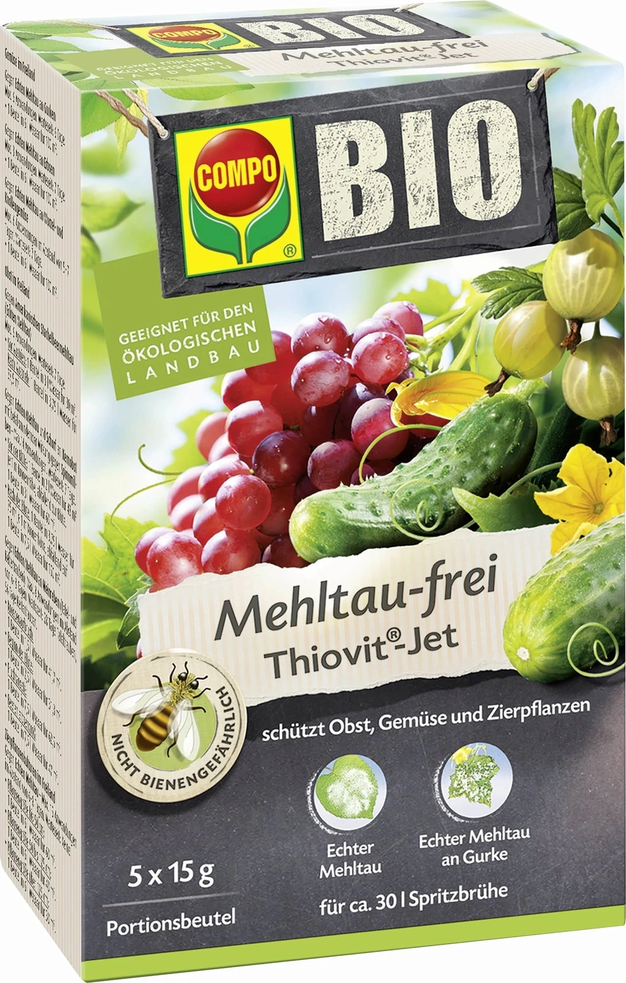 Compo BIO Mehltau-frei Thiovit Jet®, 75 G - Reg. Nr. 2632-902 3 Compo BIO Mehltau-frei Thiovit Jet®, 75 G - Reg. Nr. 2632-902