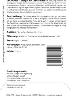 Bio Wassermelone Solopoly -Windhager || Compo Verkäufe culinaris bio wassermelone solopoly 1 paket 1683596 de