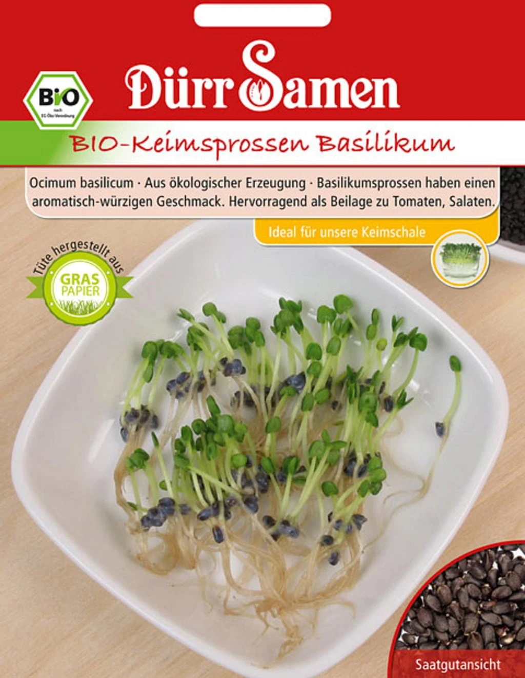 BIO-Keimsprossen Basilikum 3 BIO-Keimsprossen Basilikum