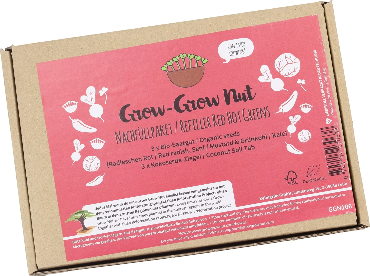 Microgreens Nachfüllpaket "Red Hot Greens" 8 Microgreens Nachfüllpaket "Red Hot Greens" – Bild 6