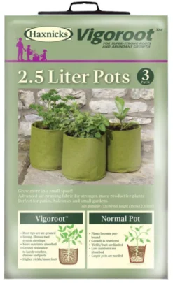 Pflanztaschen 3erPack, 2,5 Liter (3 Stück)