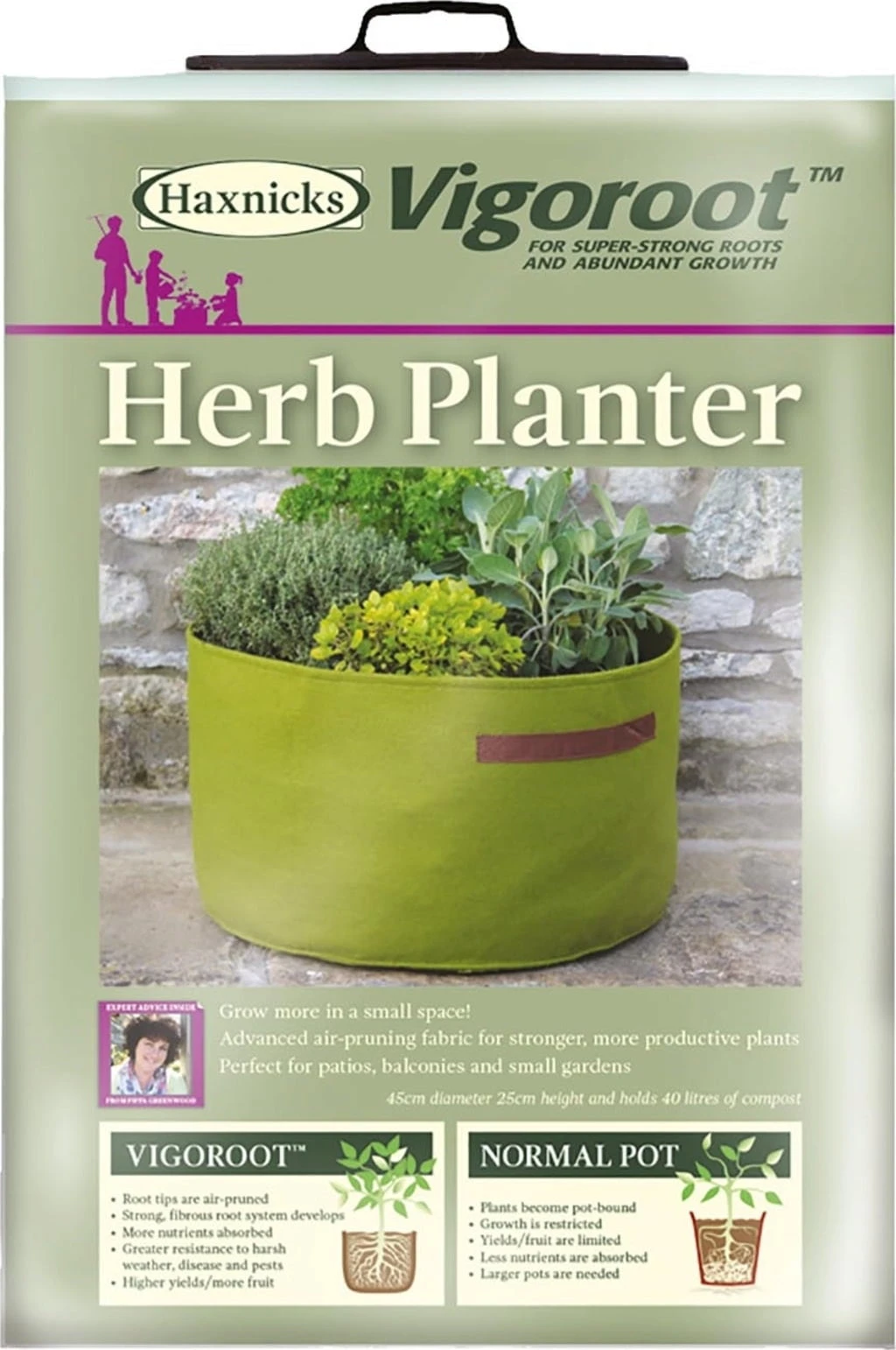 Vigoroot Kräuterpflanztasche 3 Vigoroot Kräuterpflanztasche – Bild 2