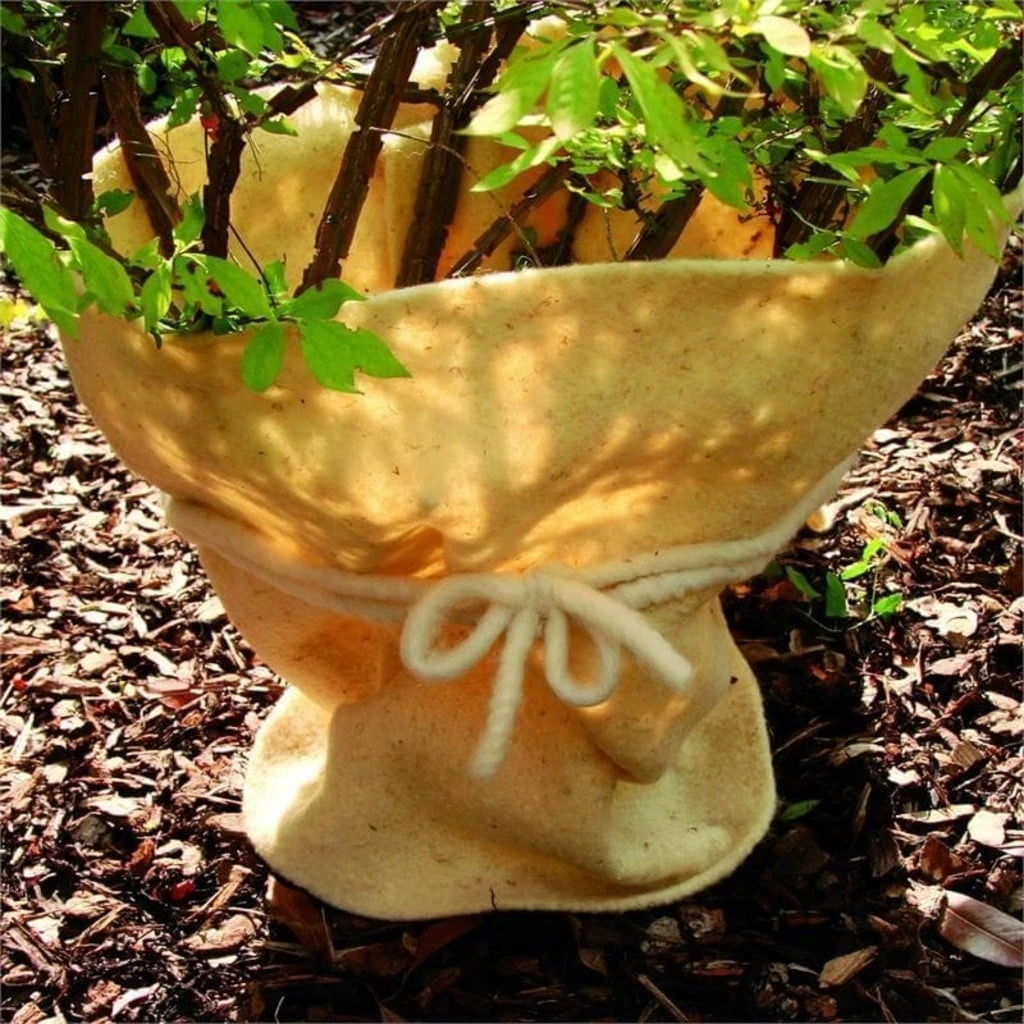 Winterschutzmatte Schafwolle 100x150 Cm, Braun 6 Winterschutzmatte Schafwolle 100x150 Cm, Braun – Bild 4