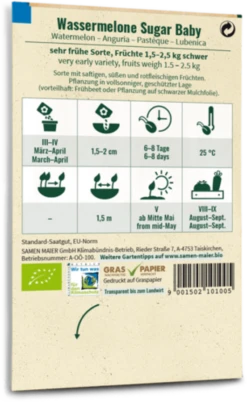 Bio Wassermelone "Sugar Baby"