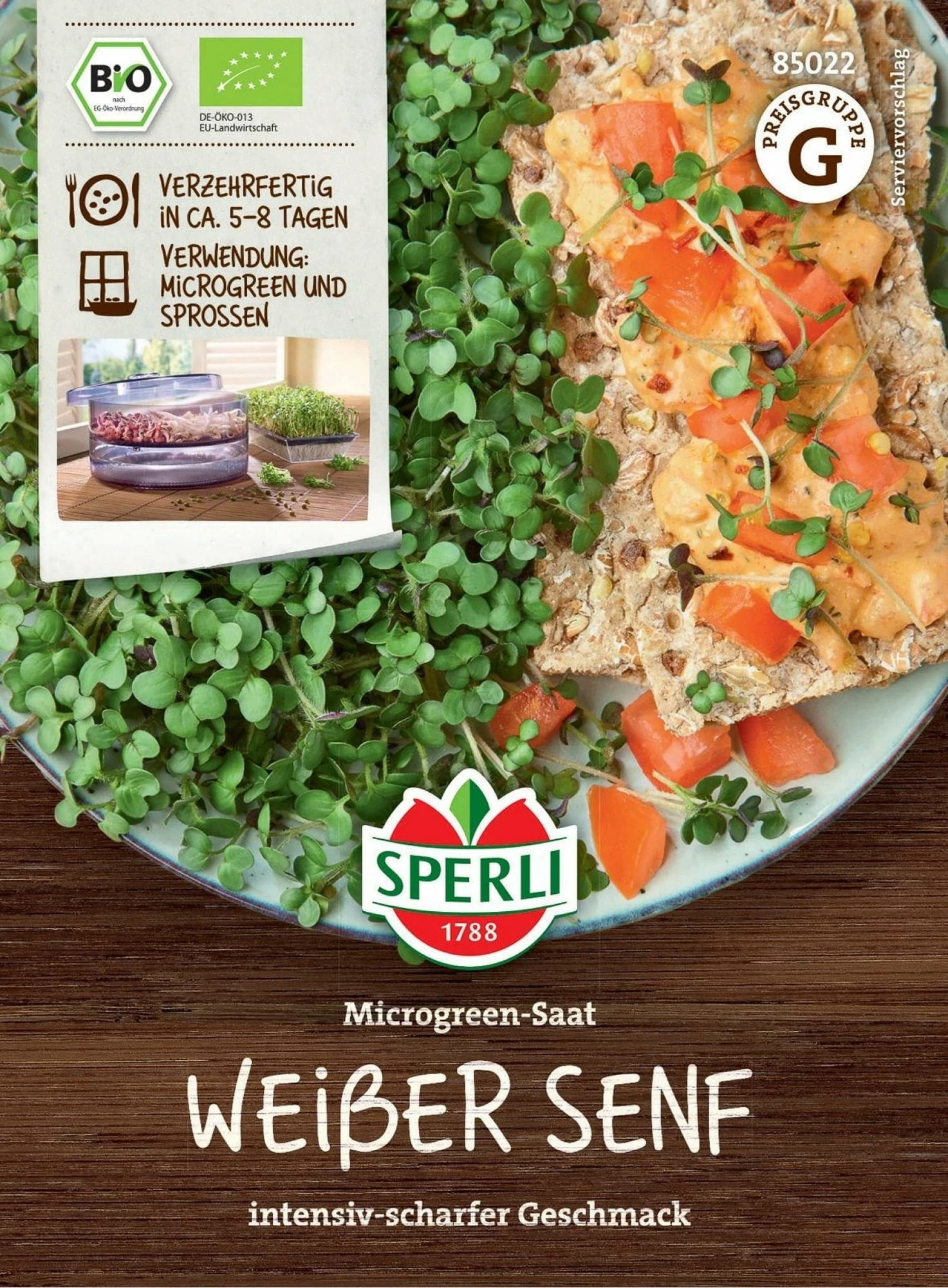 Bio Microgreen-Saat "Weißer Senf" 4 Bio Microgreen-Saat "Weißer Senf" – Bild 2